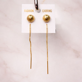 VJ054 Elegant gold threader earrings (Sui Dhaga)