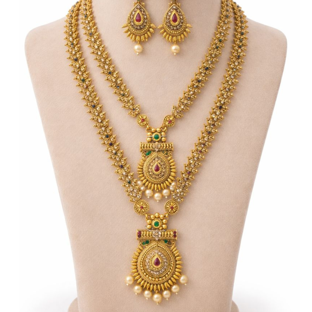Luxurious Indian bridal jewelry set
