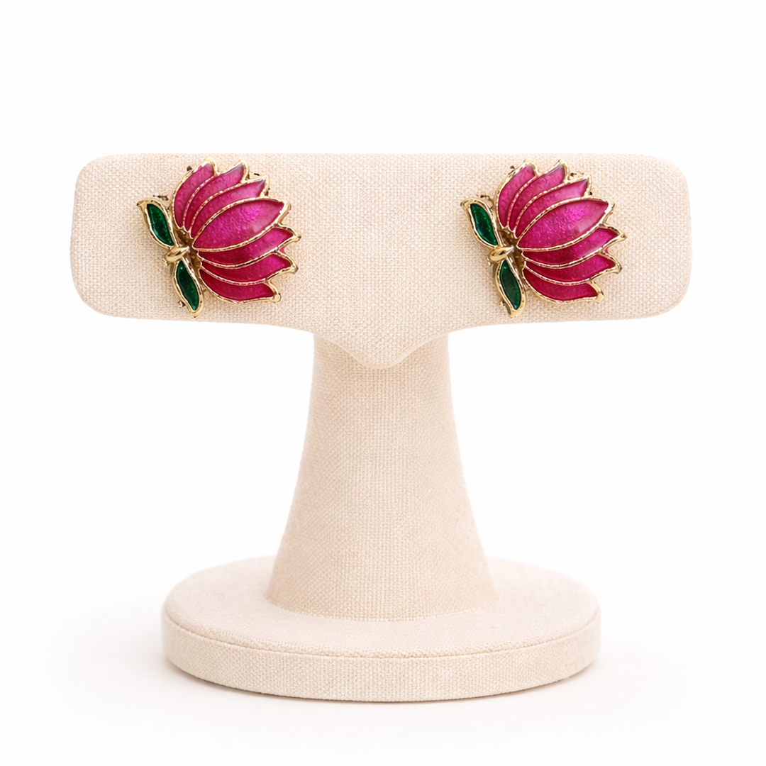 (TJ006) Elegant lotus jewelry set