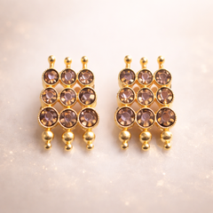 (PA002) Elegant gold gemstone jewelry set NECKLECE
