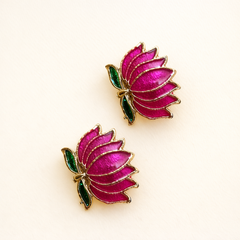 (TJ006) Elegant lotus jewelry set