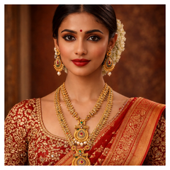 Luxurious Indian bridal jewelry set