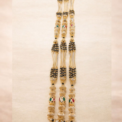 (PA009) Elegant gold mangalsutra Necklaces with gemstones L(36)inch long