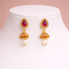 (TJ010)Traditional Indian gold jewelry set