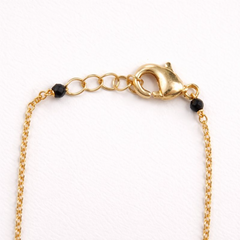 VJ039 WESTERN Gold heart pendant on mangalsutra necklace