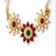 MOTI (PEARL)MALA WITH PENDENT